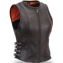 Women Leather Vest
