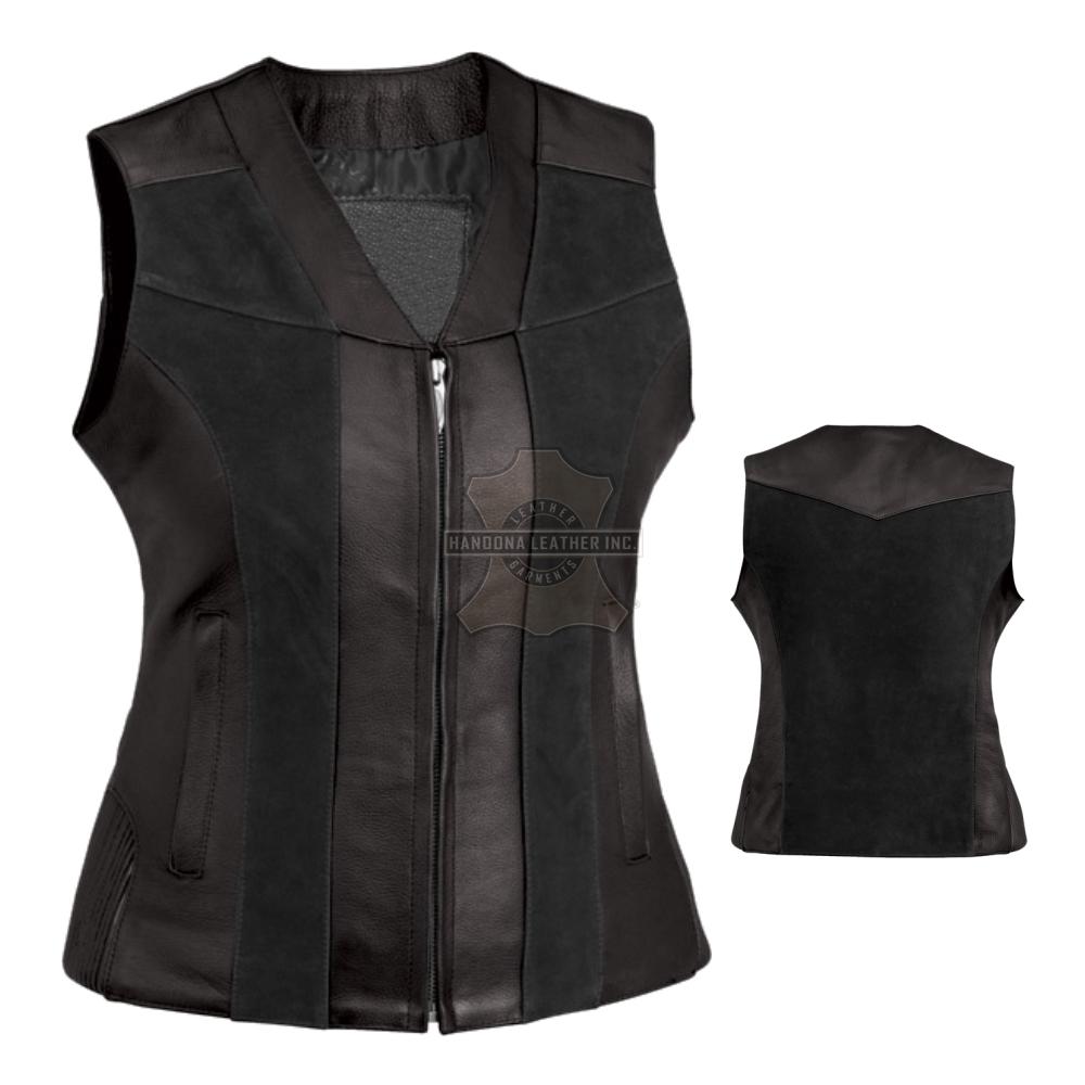 Women Leather Vest