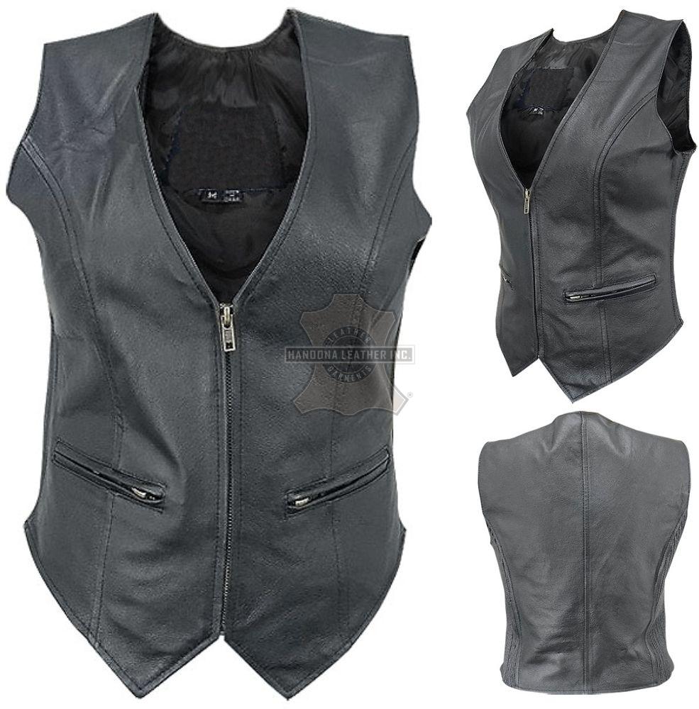 Women Leather Vest