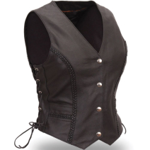 Women Leather Vest